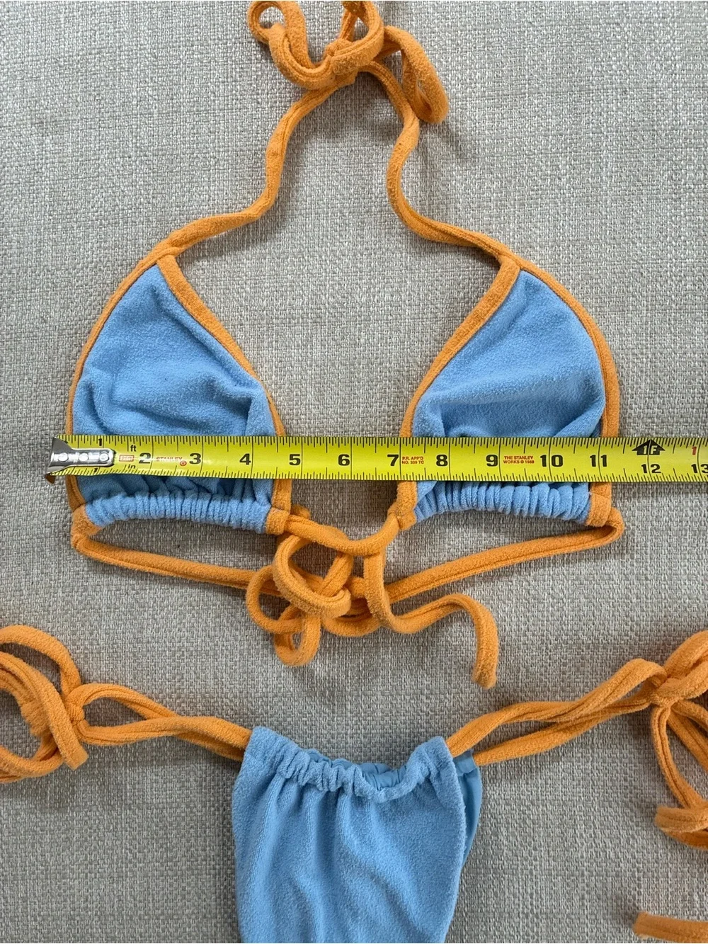 Frankie’s Bikinis Women’s Medium Tia Terry Bikini in Bluebird